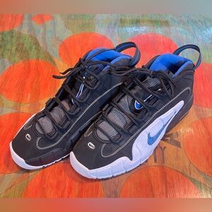 Nike Air Max Penny Mens Sneakers Black/Varsity Royal/White Mid Top Size 10 DN248